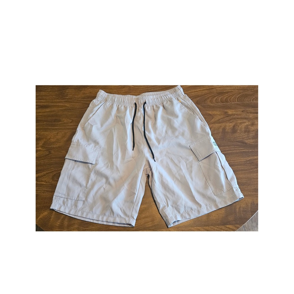 HKS 1980 Cargo Shorts XXS Beige/khaki‎ Casual Elastic Waist Utility